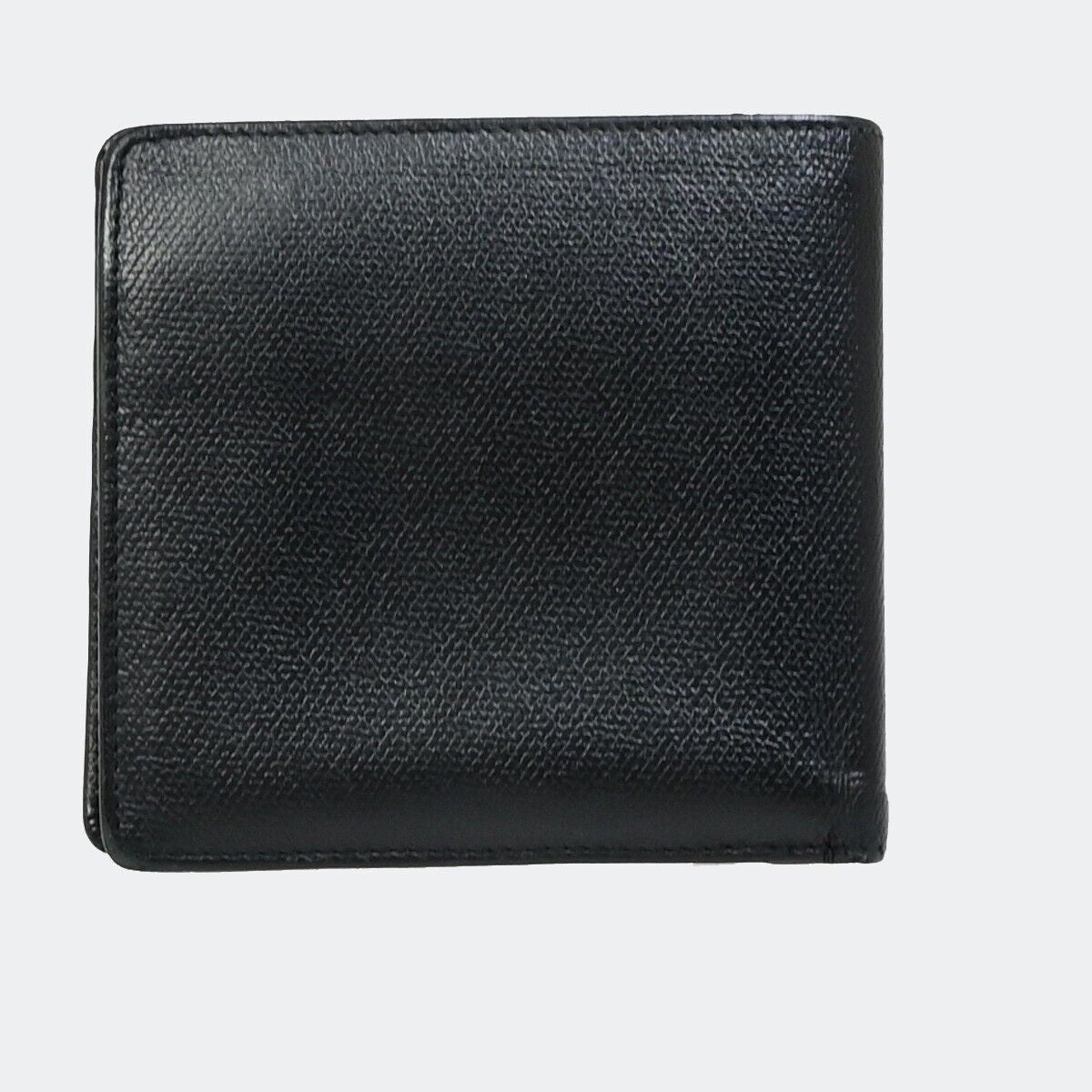 CHANEL CC Logo Compact Bifold Wallet Leather Black GHW France 38RK157