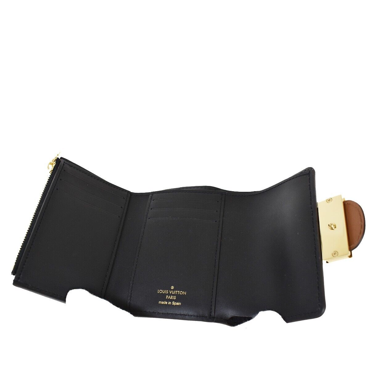 LOUIS VUITTON DAUPHINE COMPACT TRIFOLD WALLET MONOGRAM REVERSE LEATHER 50RC365
