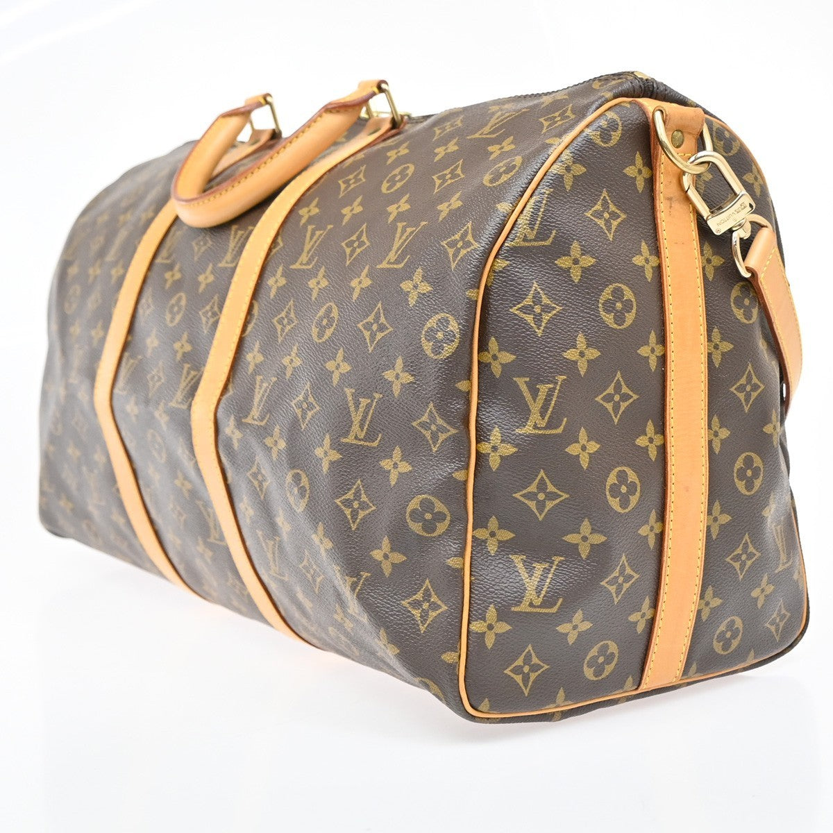 LOUIS VUITTON Keepall Bandouliere 50 2Way Hand Bag Monogram Brown M41416 21EF848