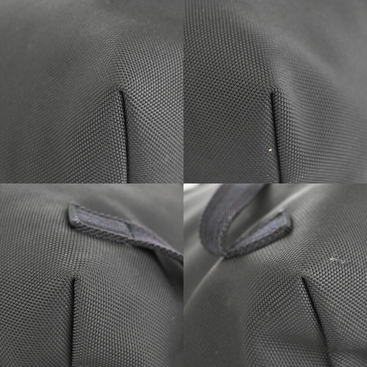 GUCCI Logo Sherry Backpack Bag Canvas Leather Black SHW Made in Italy 50EA811