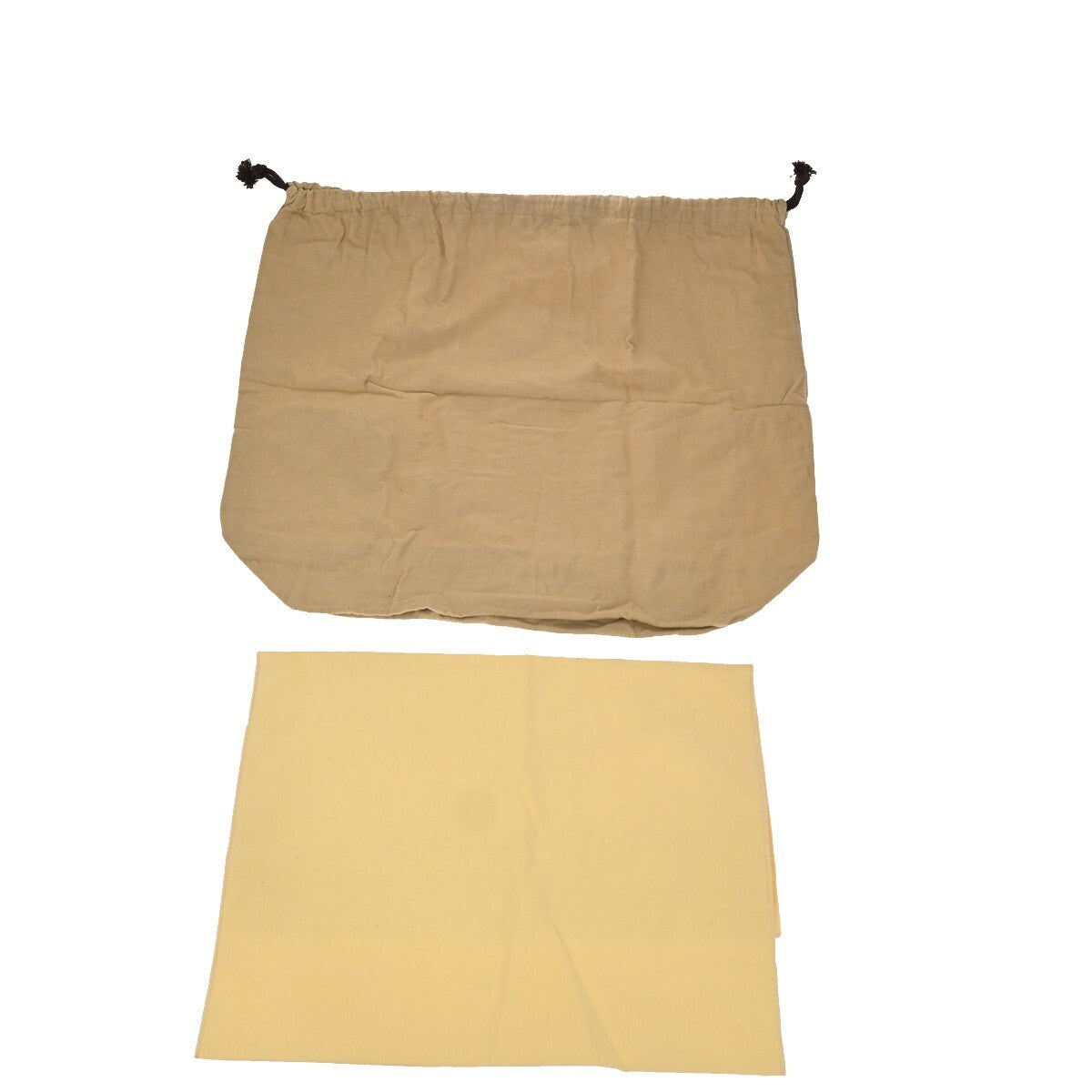 LOUIS VUITTON Logo 10 Set Dust Bag Drawstring Canvas Cotton Beige Brown 09EE128