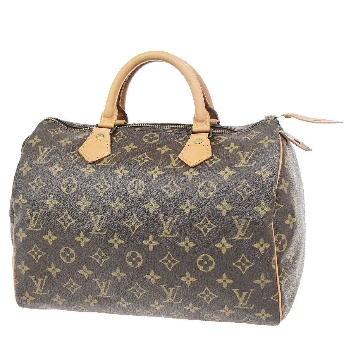 LOUIS VUITTON Speedy 30 Travel Hand Bag Monogram Leather Brown M41526 20KD153