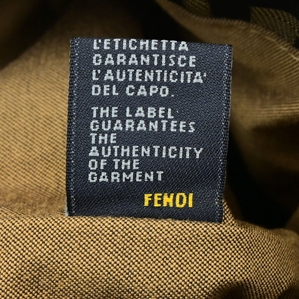 FENDI Logo Zucca Pattern Shoulder Bag Canvas Leather Brown GHW Italy 34SJ494