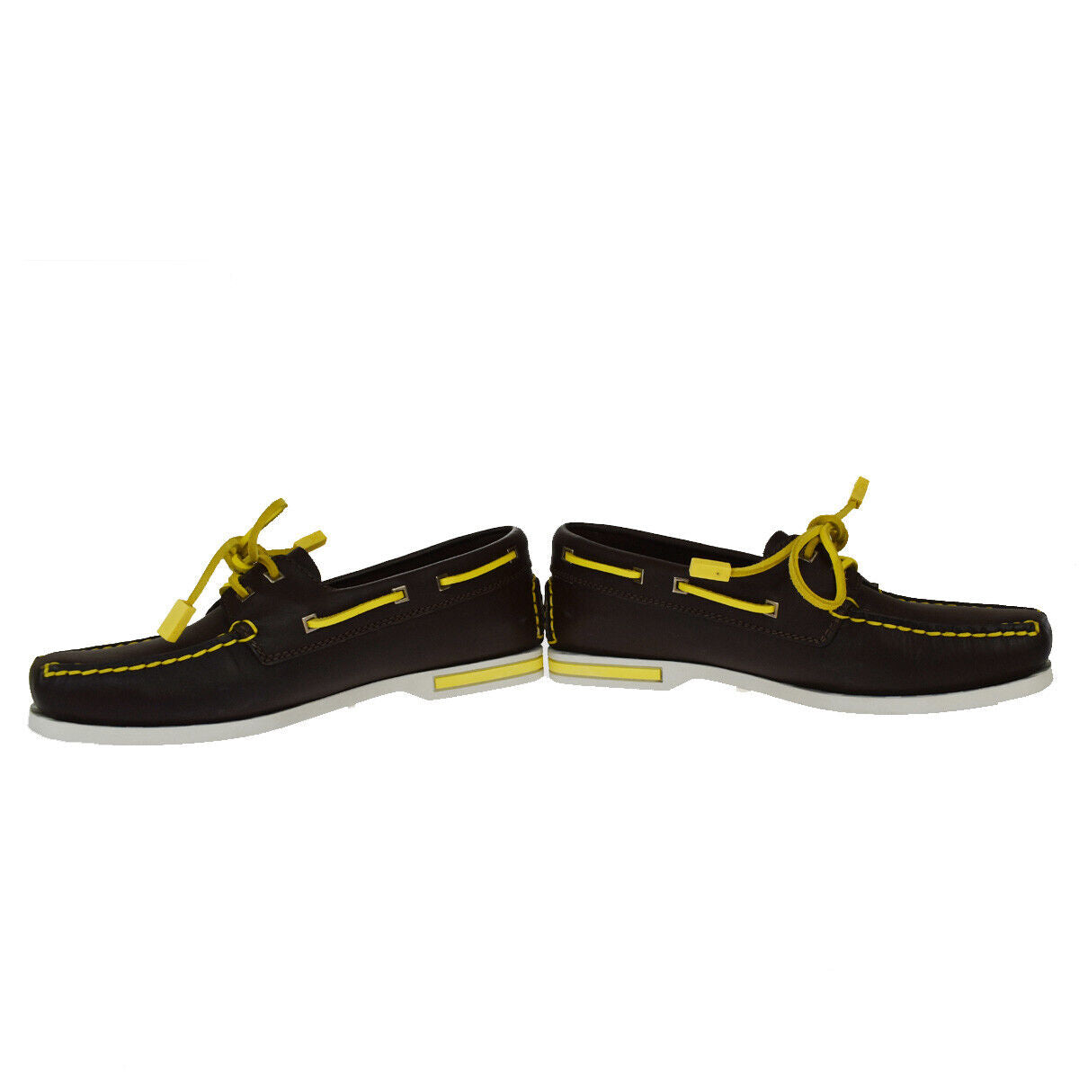 GOOD CONDITION! LOUIS VUITTON Cup Logo Shoes Leather Brown Yellow #37 88ML552