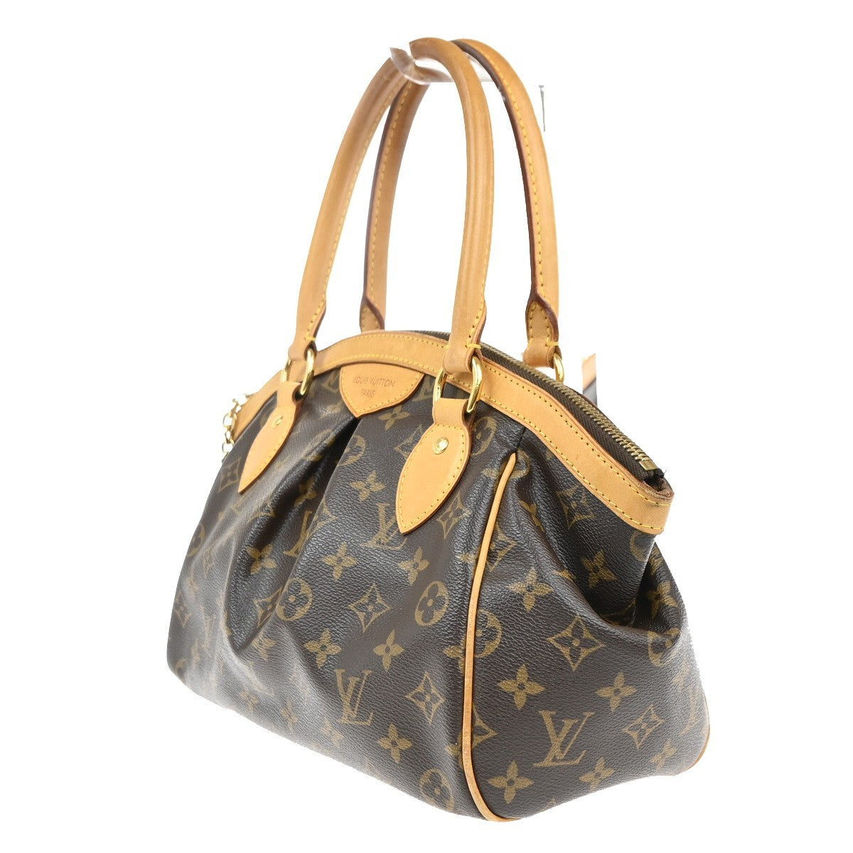 LOUIS VUITTON Tivoli PM Hand Bag Monogram Leather Brown France M40143 21MA244