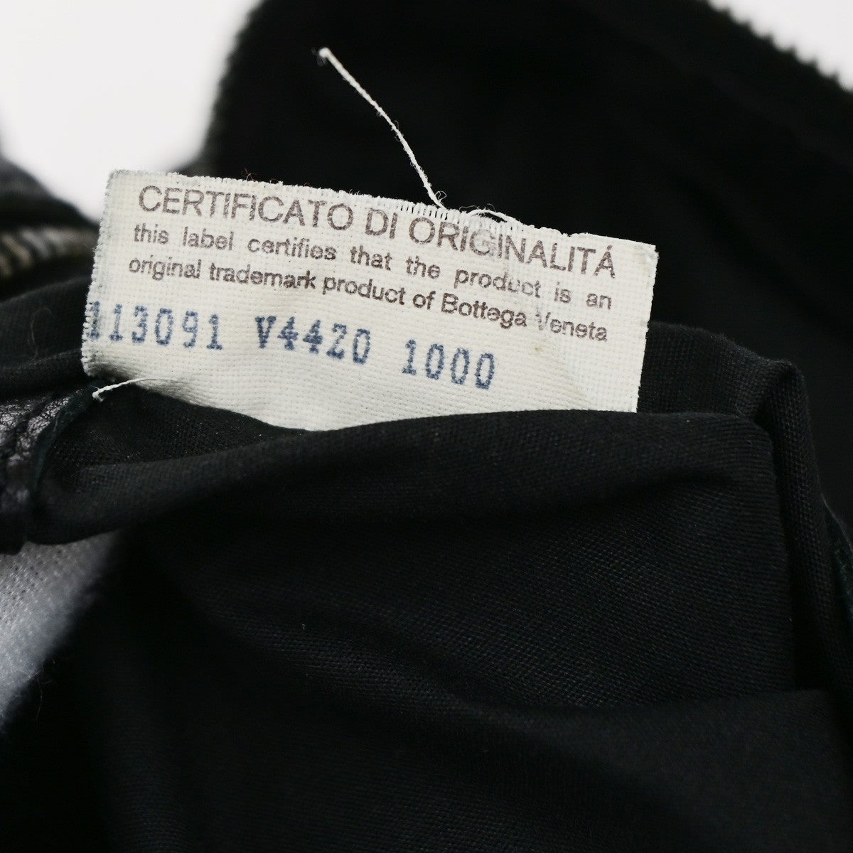 BOTTEGA VENETA Logo Crossbody Shoulder Bag Leather Black Italy 87CB068