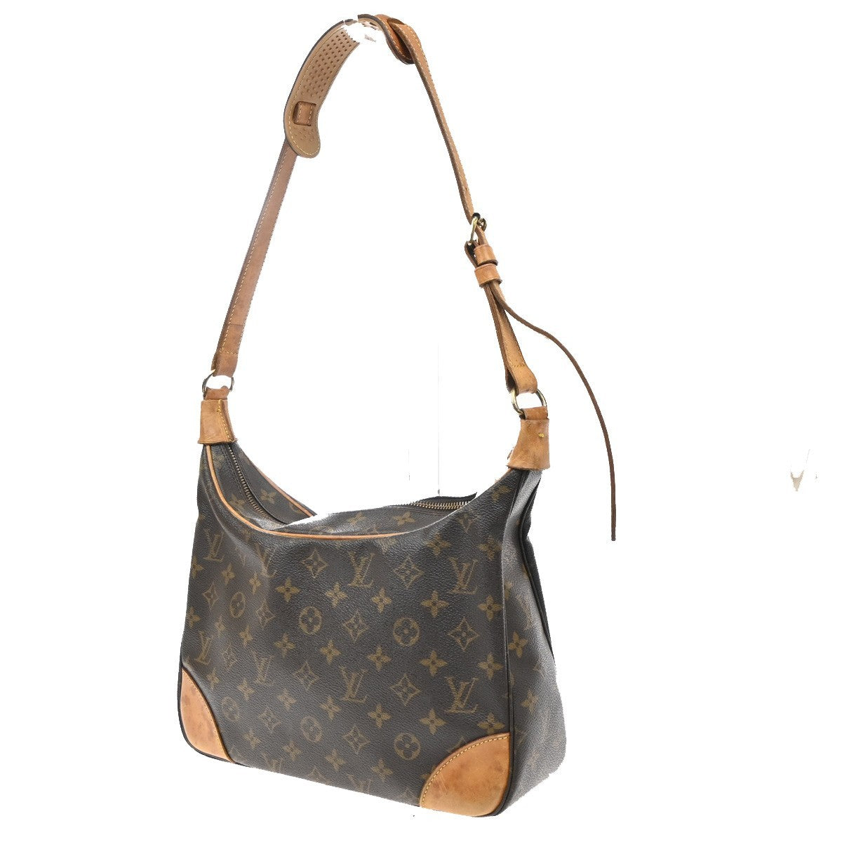 LOUIS VUITTON Boulogne 30 Shoulder Bag Monogram Leather Brown M51265 84YJ279