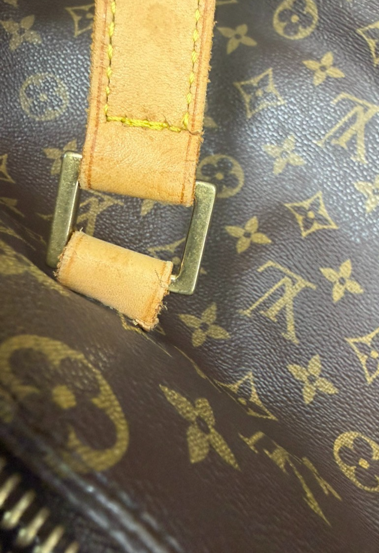 LOUIS VUITTON Cabas Mezzo Shoulder Bag Monogram Leather Brown USA M51151 77KD183