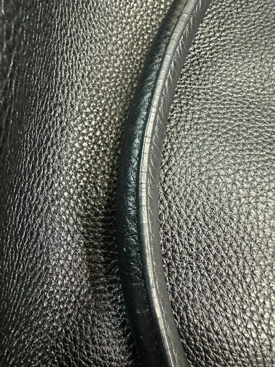 SALVATORE FERRAGAMO Gancini Tote Handbag Leather Black Italy SHW 30KC968