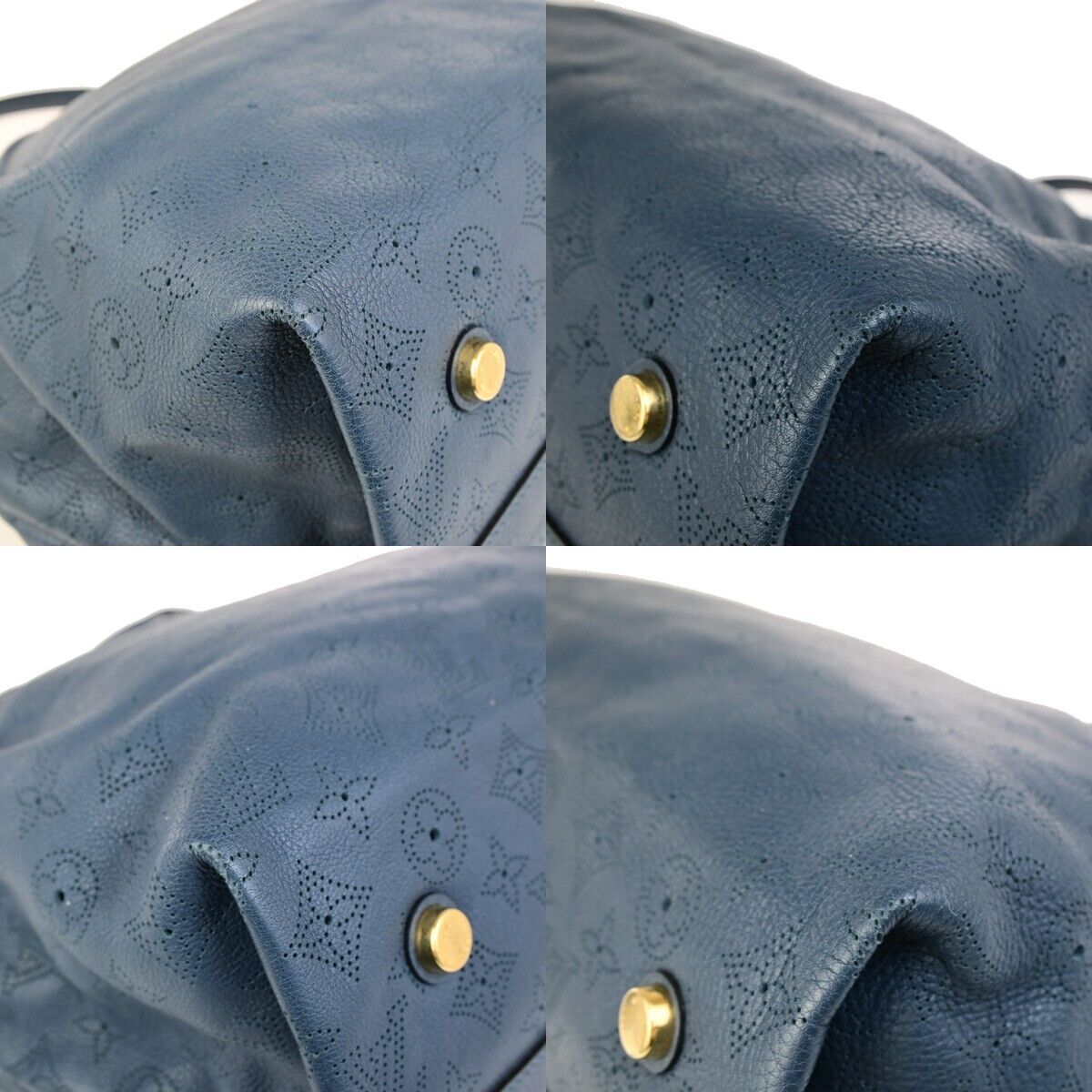LOUIS VUITTON Cirrus PM  Shoulder Bag Mahina Leather Marine France M9706 12SJ512