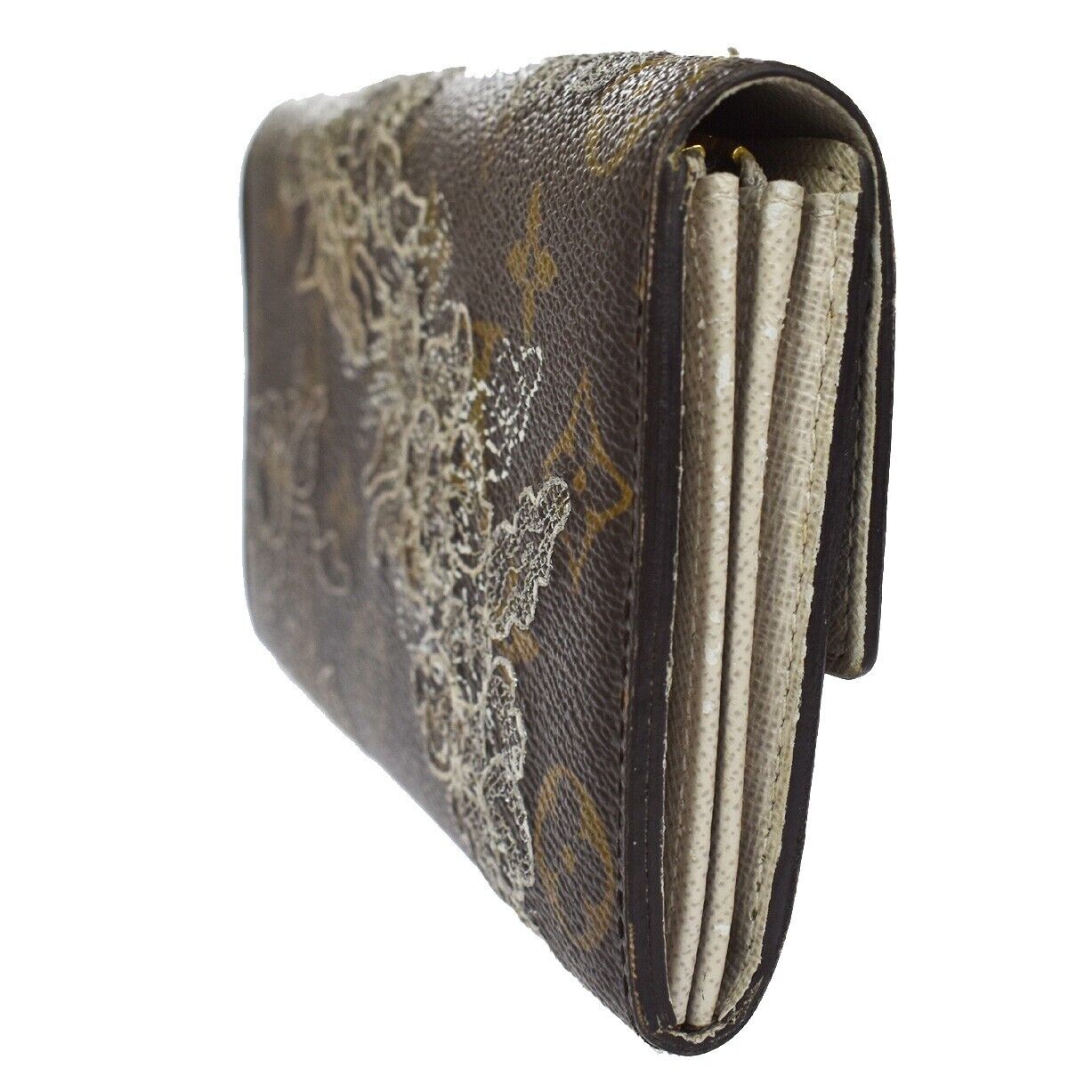 LOUIS VUITTON Portefeuille Sarah Long Wallet Monogram Dantelle BN M95390 30YD070