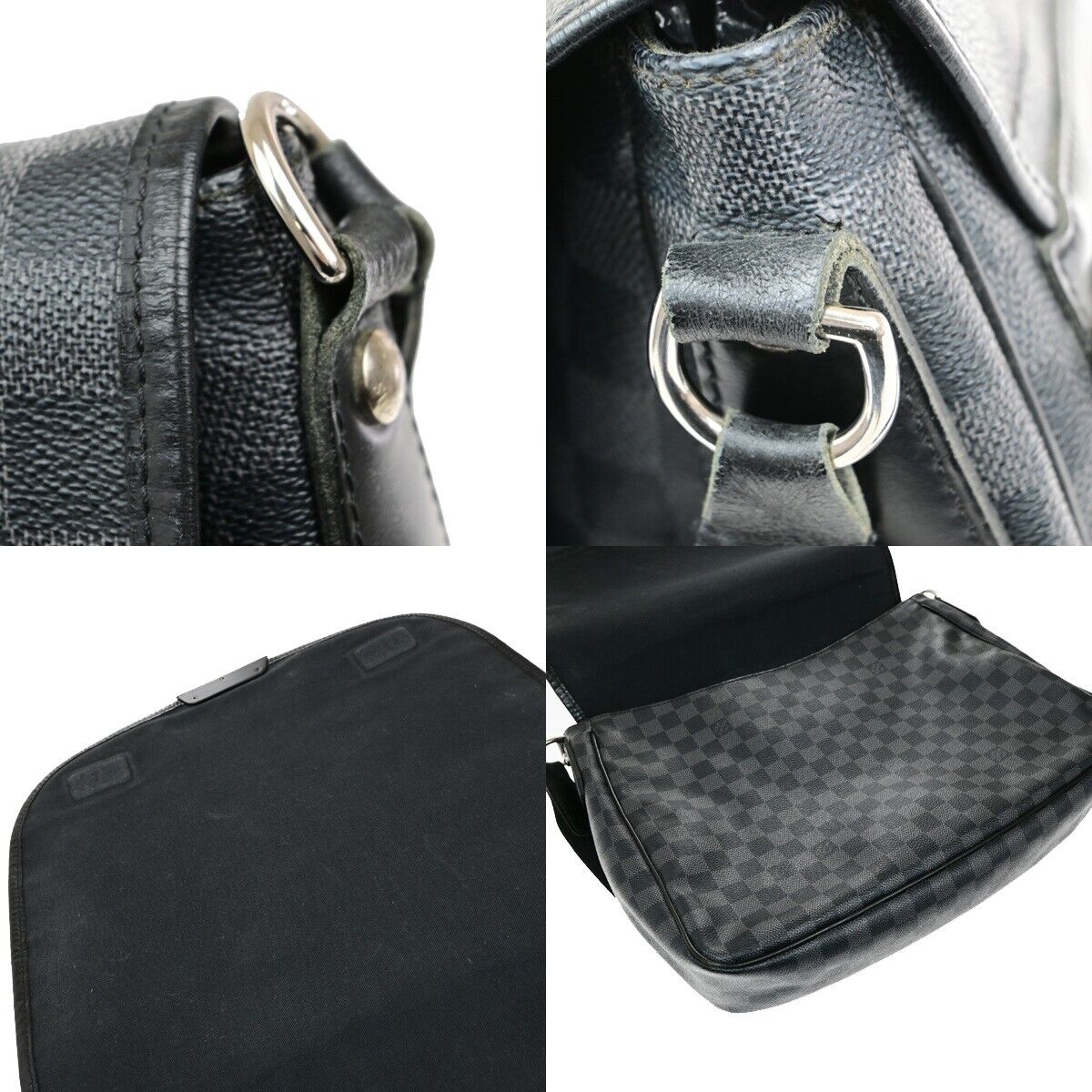 LOUIS VUITTON Daniel GM Crossbody Shoulder Bag Damier Graphite BK N58033 73ED874