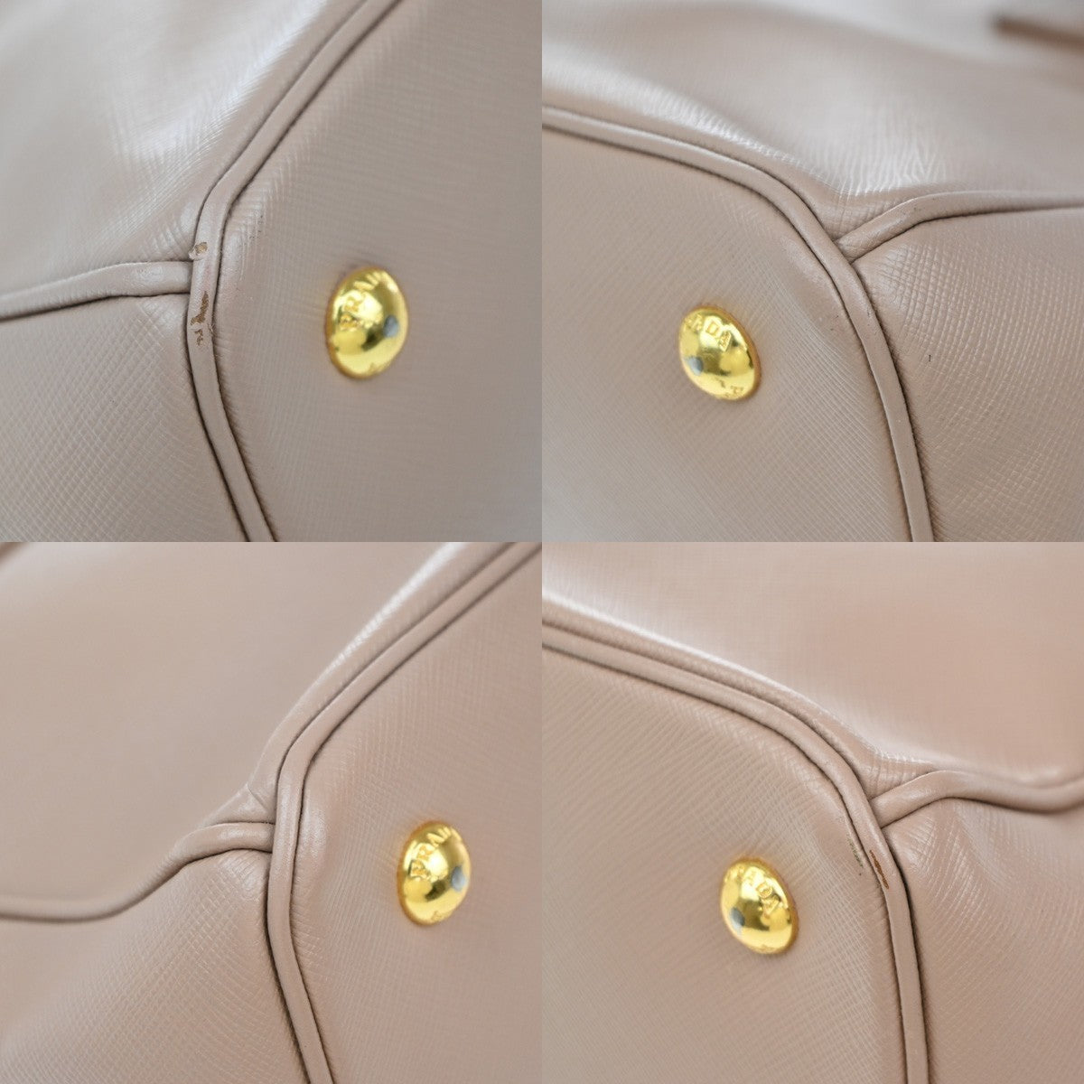 PRADA Logo 2Way Shoulder Hand Bag Saffiano Leather Pink GHW Italy 70EG192
