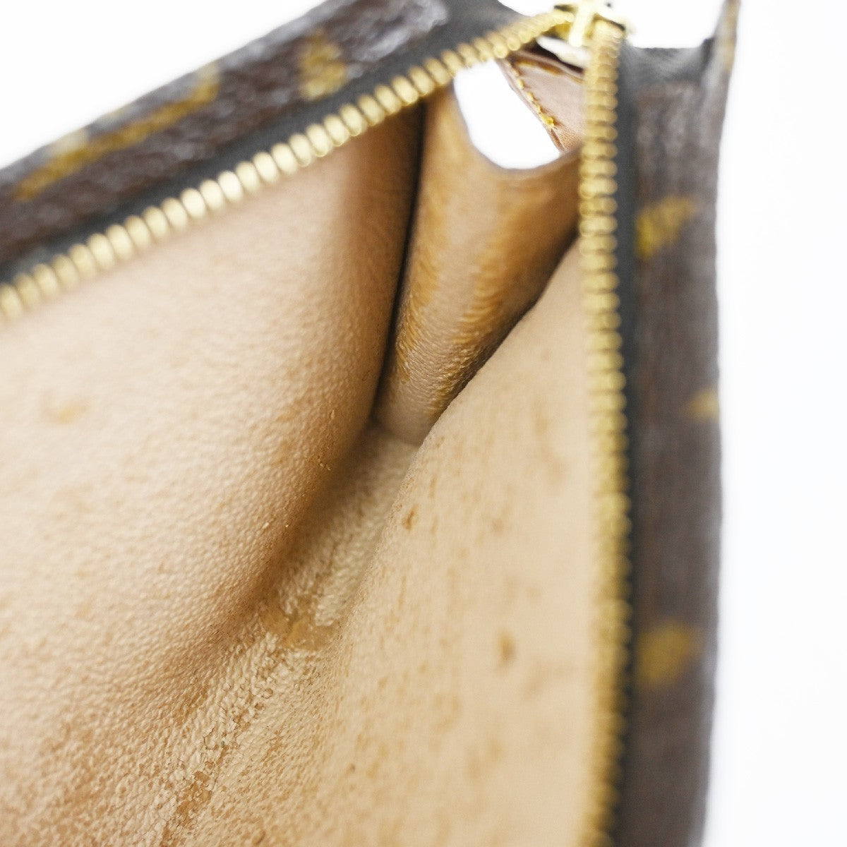 LOUIS VUITTON Bucket PM Accessory Pouch Clutch Bag Monogram Leather GHW 66KC681