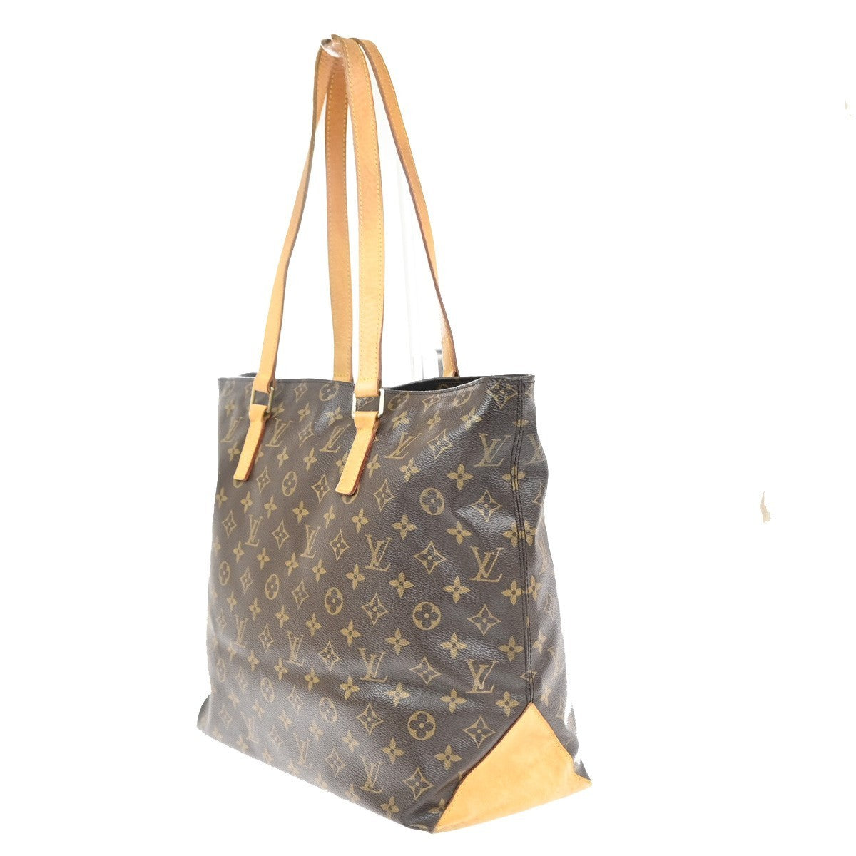 LOUIS VUITTON Cabas Mezzo Shoulder Bag Monogram Leather Brown M51151 73MA498