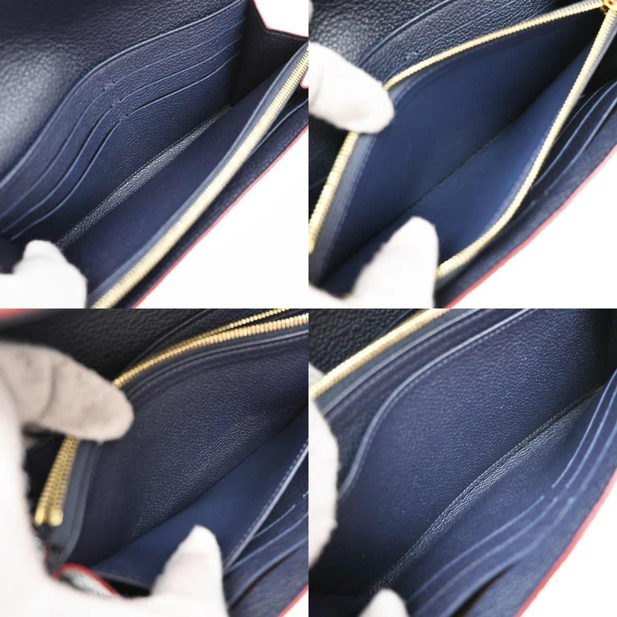 LOUIS VUITTON Portefeuille Sarah Wallet Monogram Empreinte Blue M62125 35KP200