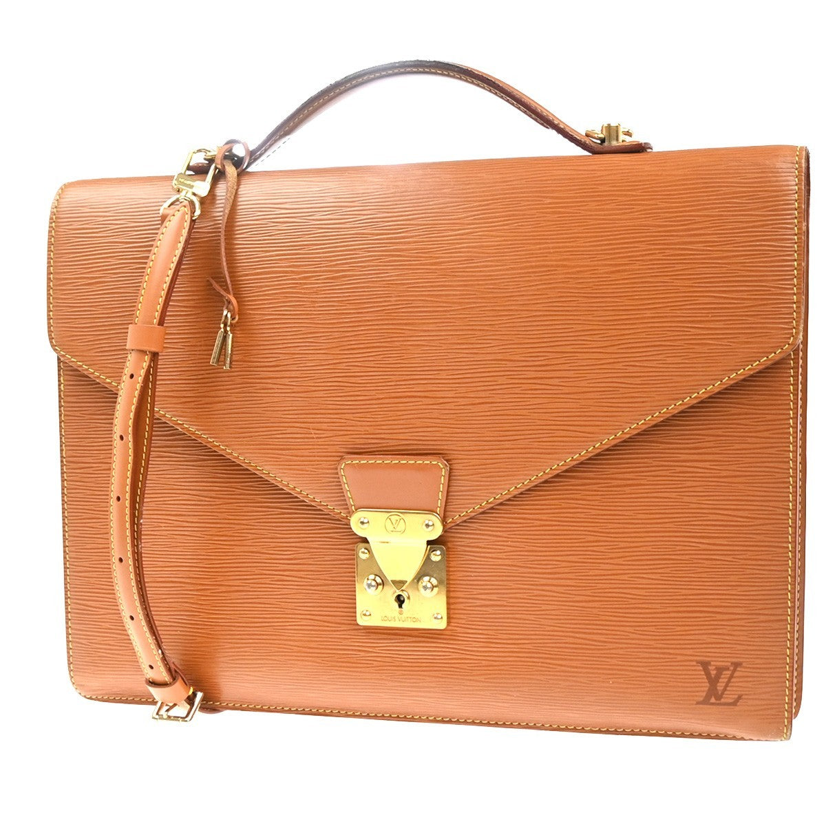 LOUIS VUITTON Porte Documents Bandouliere Hand Bag Epi Leather BN M54468 88ZA248