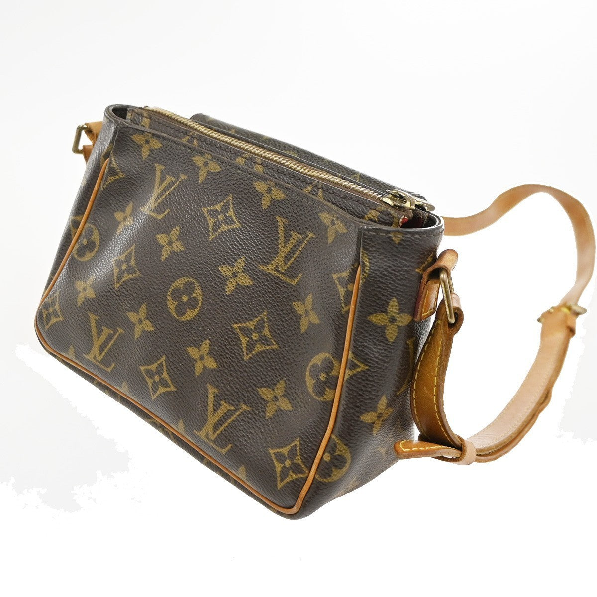 LOUIS VUITTON Viva Cite PM Shoulder Bag Monogram Leather Brown M51165 99TA530