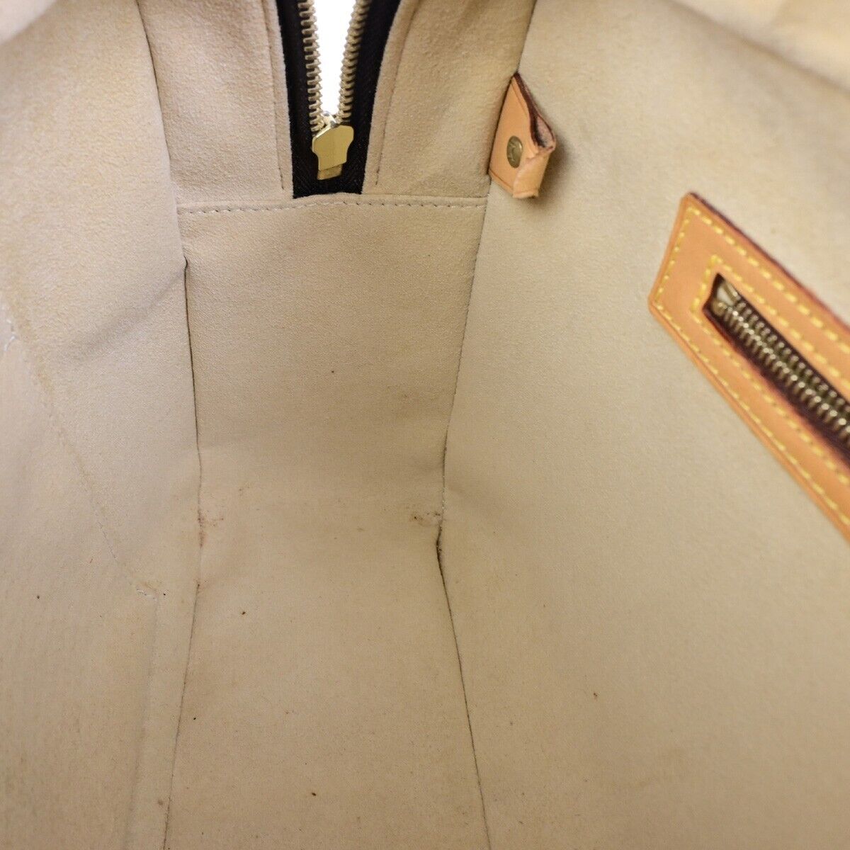 LOUIS VUITTON LV Logo Cite GM Shoulder Bag Monogram Leather Brown M51181 83ED039