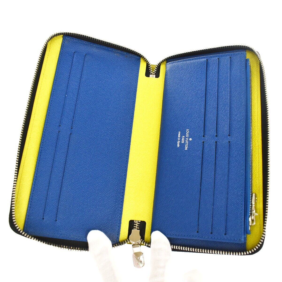 LOUIS VUITTON Zippy Organizer Wallet Epi Damier Graphite Leather M68227 81YD071