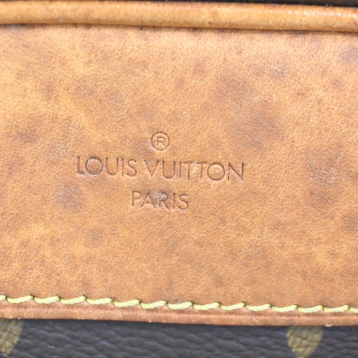 LOUIS VUITTON LV Logo Trouville Hand Bag Monogram Leather Brown M42228 86ZA185