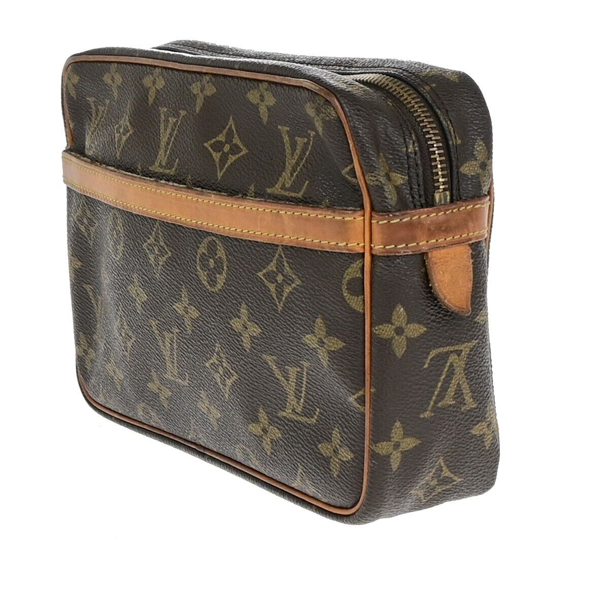 LOUIS VUITTON Compiegne 23 Clutch Hand Bag Monogram Leather Brown M51847 68EC900