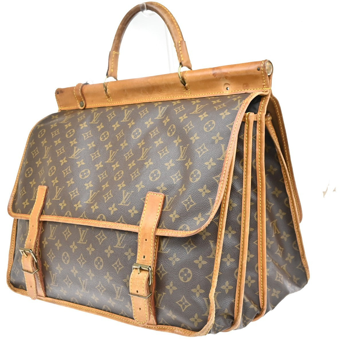 LOUIS VUITTON Sac Kleber 2way Hand Bag Monogram Leather Brown M58122 30MA642