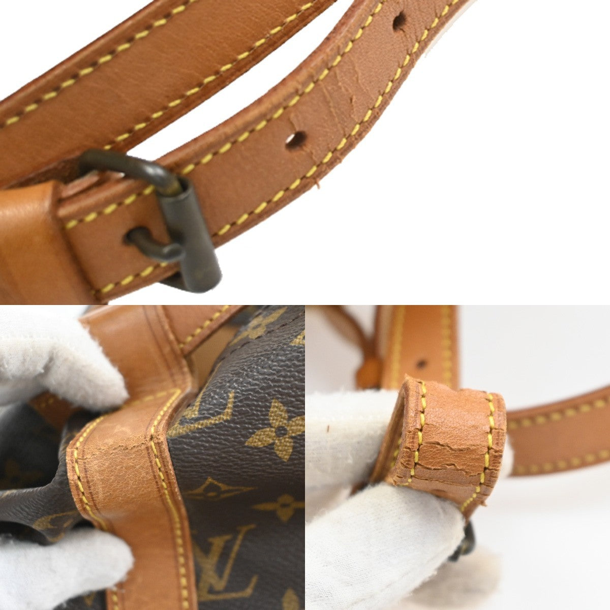 LOUIS VUITTON LV Randonnee GM Shoulder Bag Monogram Leather Brown M42244 83PA110