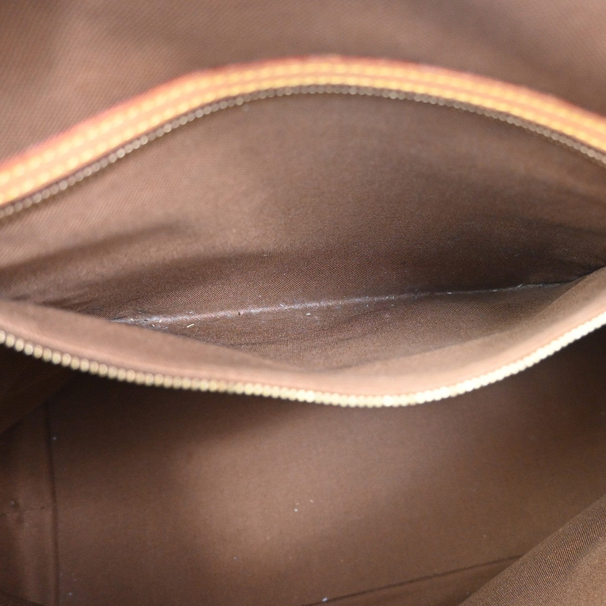 LOUIS VUITTON Cabas Mezzo Shoulder Bag Monogram Leather Brown M51151 85KC897