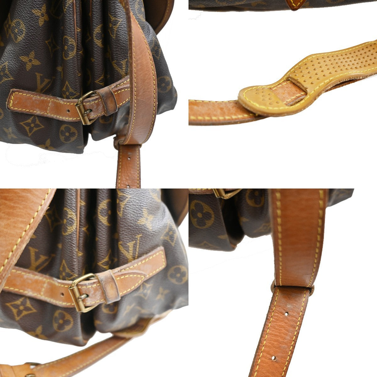 LOUIS VUITTON Saumur 35 Shoulder Bag Monogram Leather BN France M42254 39SA068