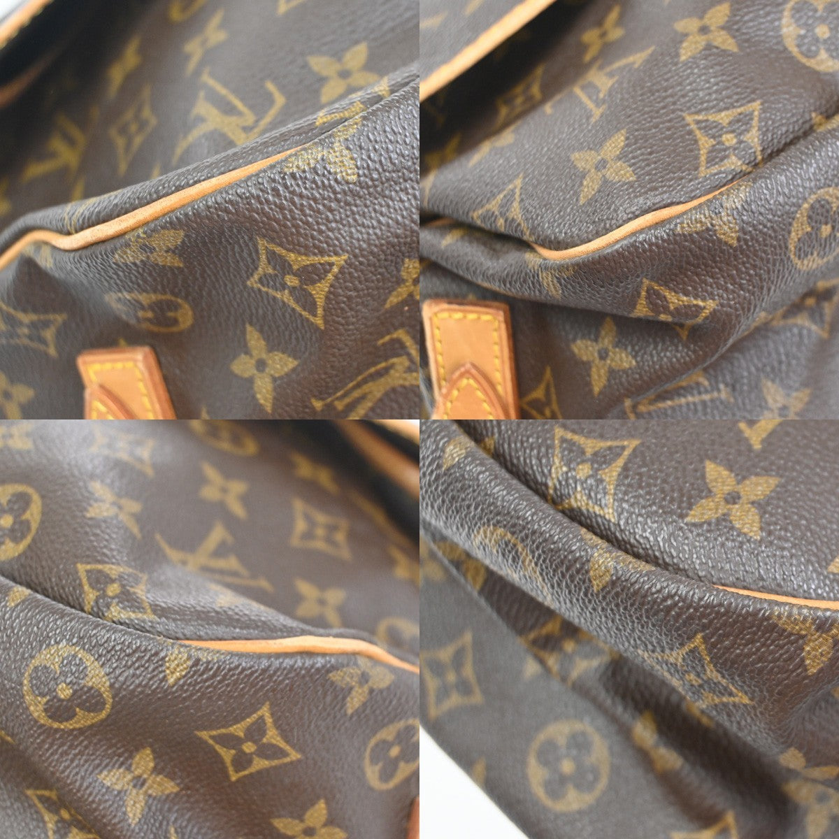 LOUIS VUITTON Saumur 35 Shoulder Bag Monogram Leather BN France M42254 73KC829