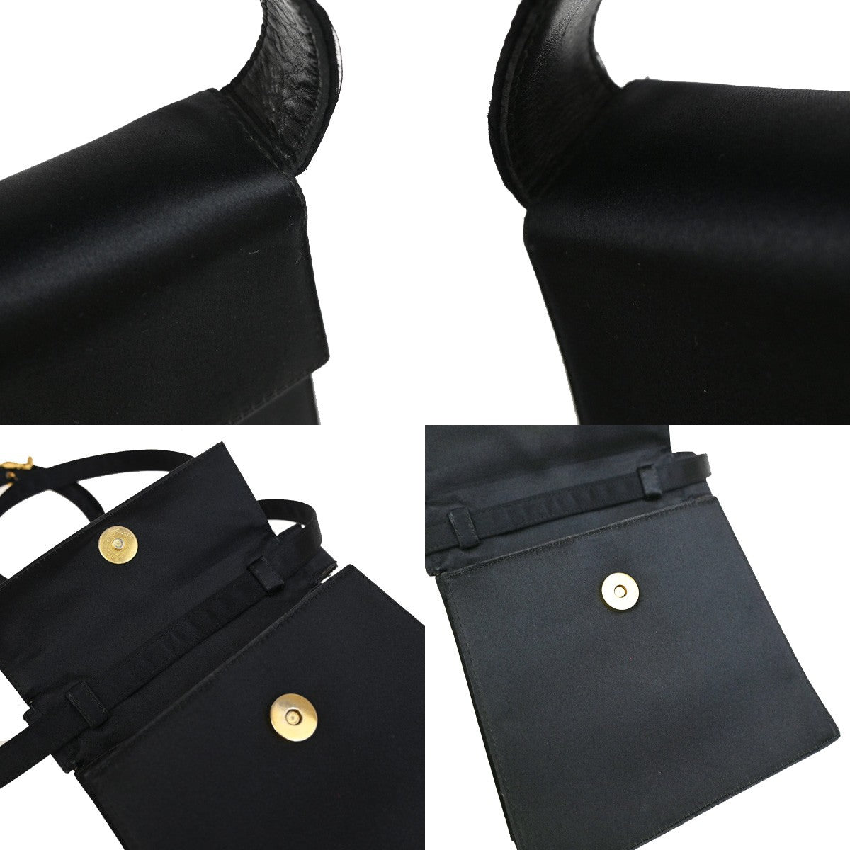 SALVATORE FERRAGAMO Vara Mini 2Way Shoulder Hand Bag Satin Leather BK 67YH627