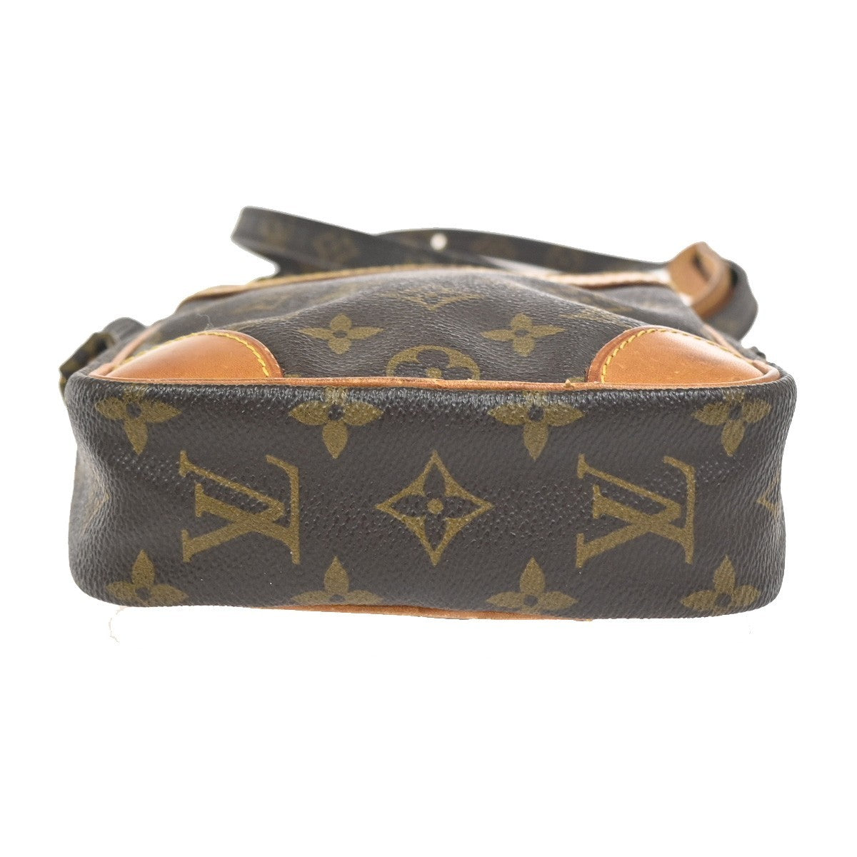 LOUIS VUITTON Danube Shoulder Bag Monogram Leather Brown France M45266 65ZA338
