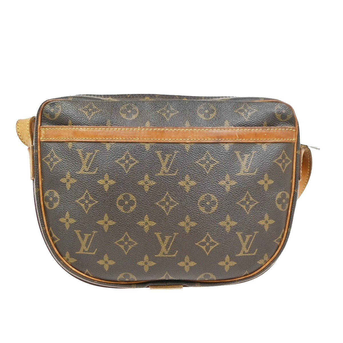 LOUIS VUITTON Jeune Fille GM Shoulder Bag Monogram Leather Brown M51225 05PA053