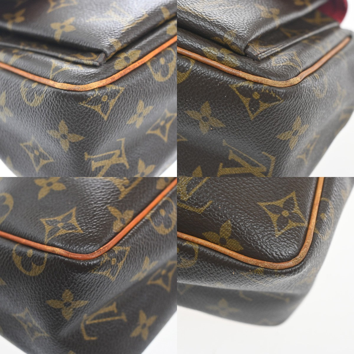 LOUIS VUITTON Viva Cite PM Shoulder Bag Monogram Leather Brown M51165 72MA425