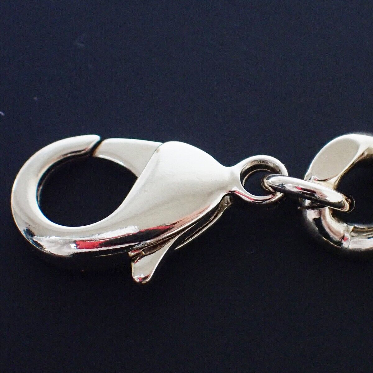 CHANEL CC Logo Chain Bracelet Bangle B22S GHW Italy Accessory 28RJ700