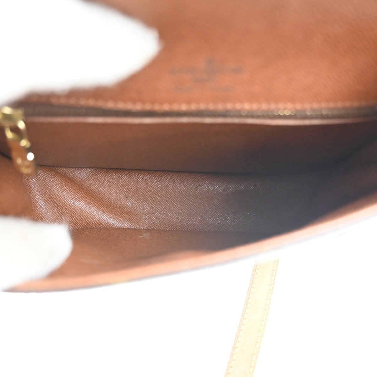 LOUIS VUITTON Saint Cloud MM Shoulder Bag Monogram Leather Brown M51243 34MA375