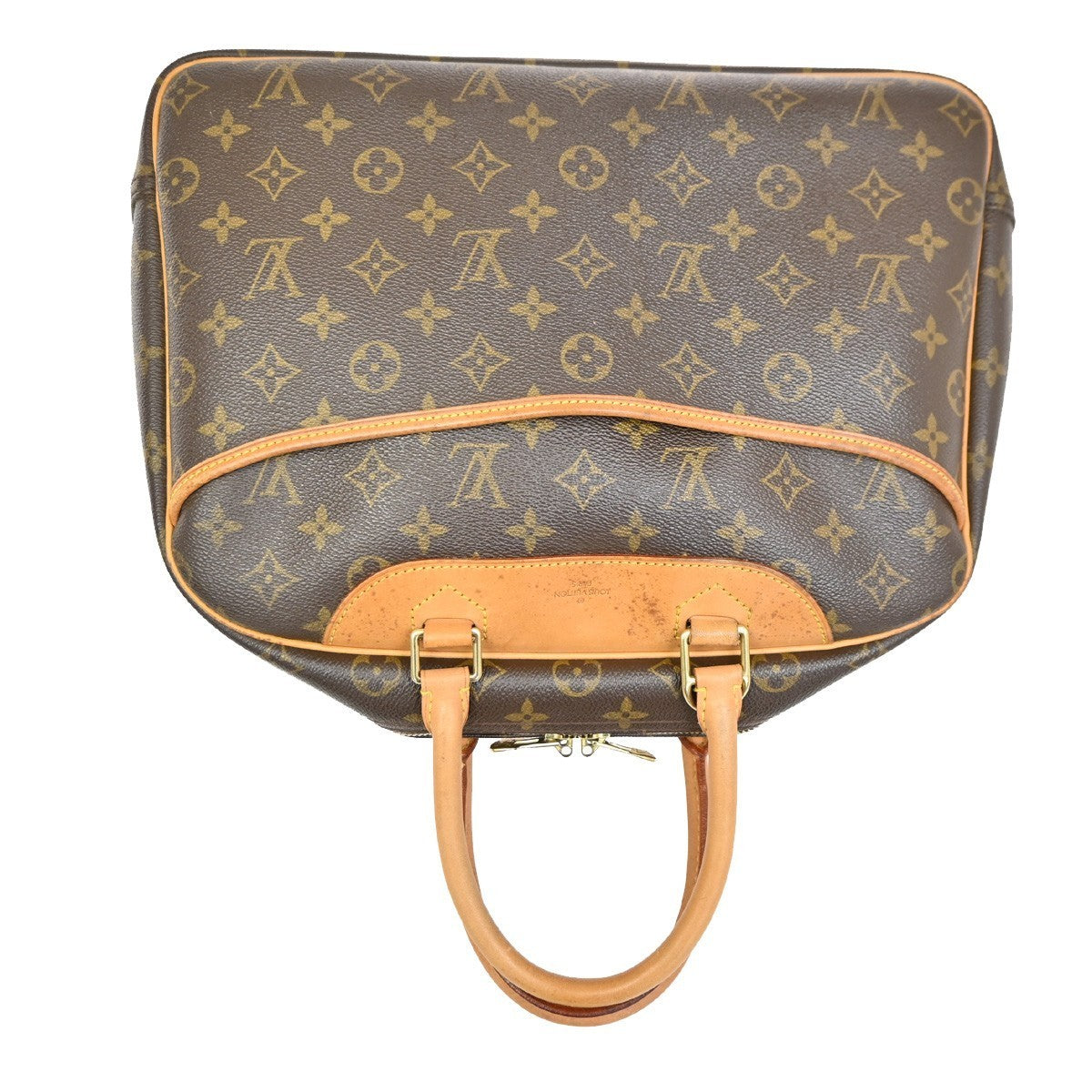 LOUIS VUITTON LV Logo Deauville Hand Bag Monogram Leather Brown M47270 77TA341