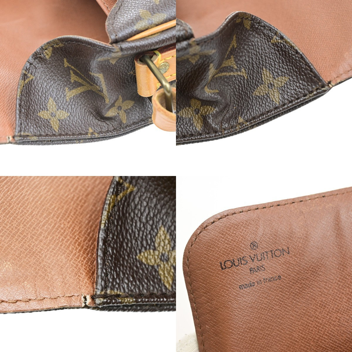 LOUIS VUITTON Cartouchiere MM Shoulder Bag Monogram Leather Brown M51253 82YJ225