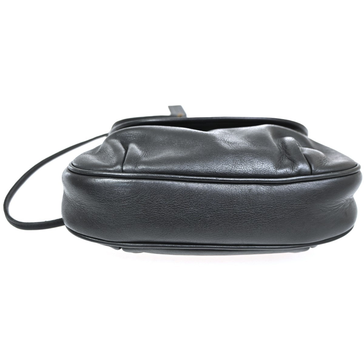 COACH Logo Crossbody Mini Shoulder Bag  Leather Black GHW 214 USA 07YH851