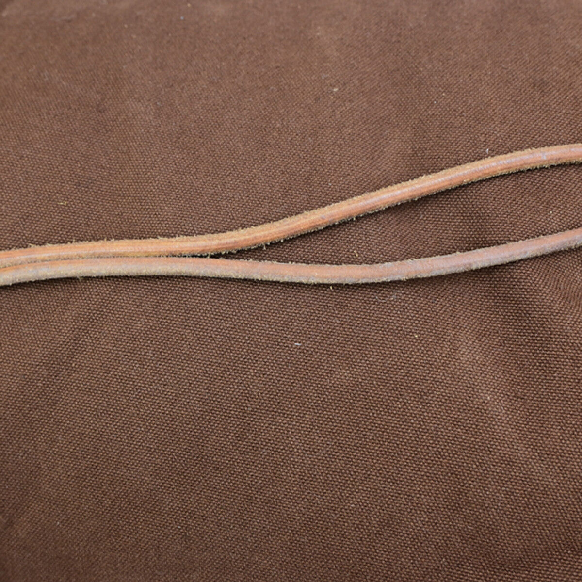 HERMES H Logo Polochon Mimile Shoulder Bag Cotton Leather BN GHW France 35YG636