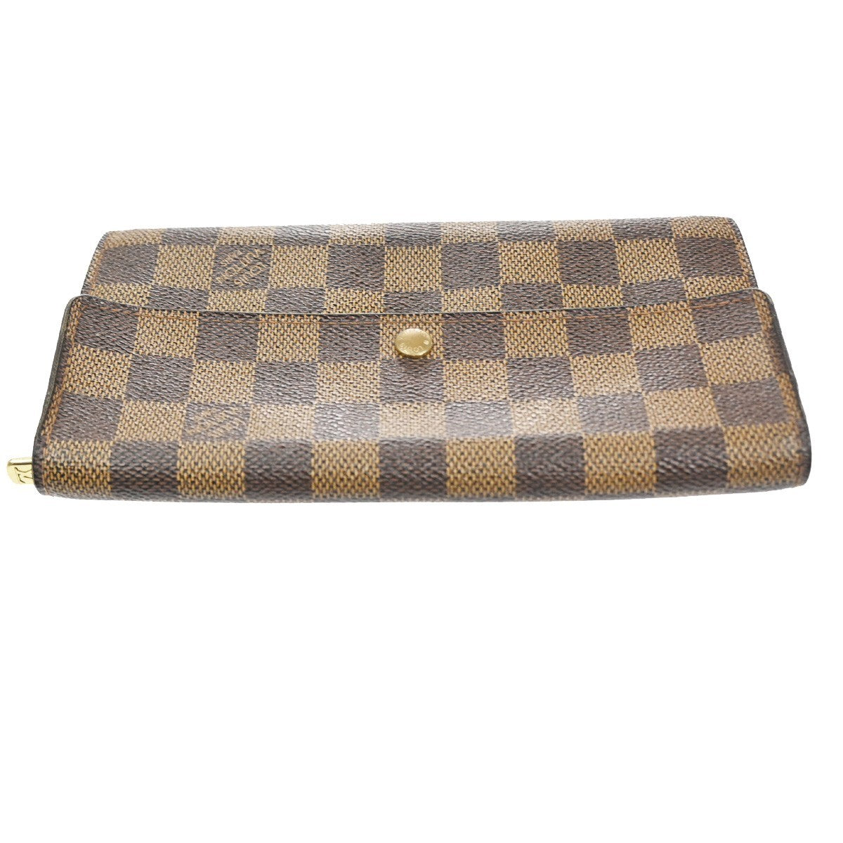 LOUIS VUITTON Porte Monnaie Credit Long Bifold Wallet Damier BN N61725 04KD006