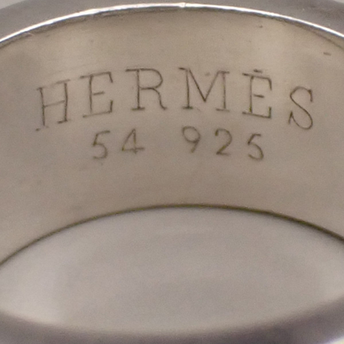 HERMES H Logo Candy Ring Size 54 Silver 925  BlueAccessory 64RL362