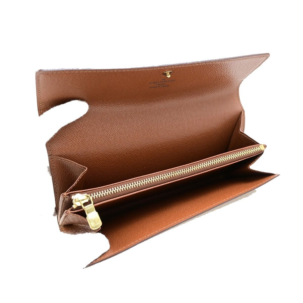 LOUIS VUITTON Porte Monnaie Credit Long Wallet Monogram Leather M61725 30FB263