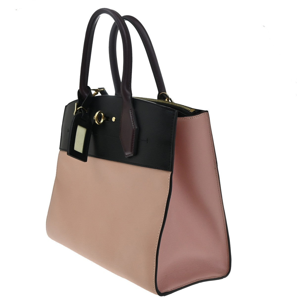 LOUIS VUITTON City Steamer MM Hand Bag Taurillon Leather Pink M42495 49RF720