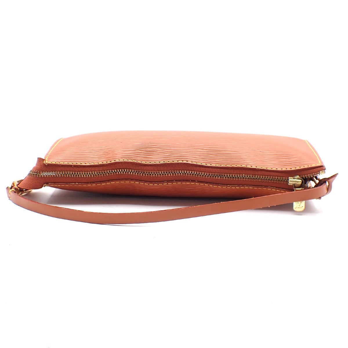 LOUIS VUITTON LV Pochette Accessoires Hand Bag Epi Leather Brown M52943 34RL832