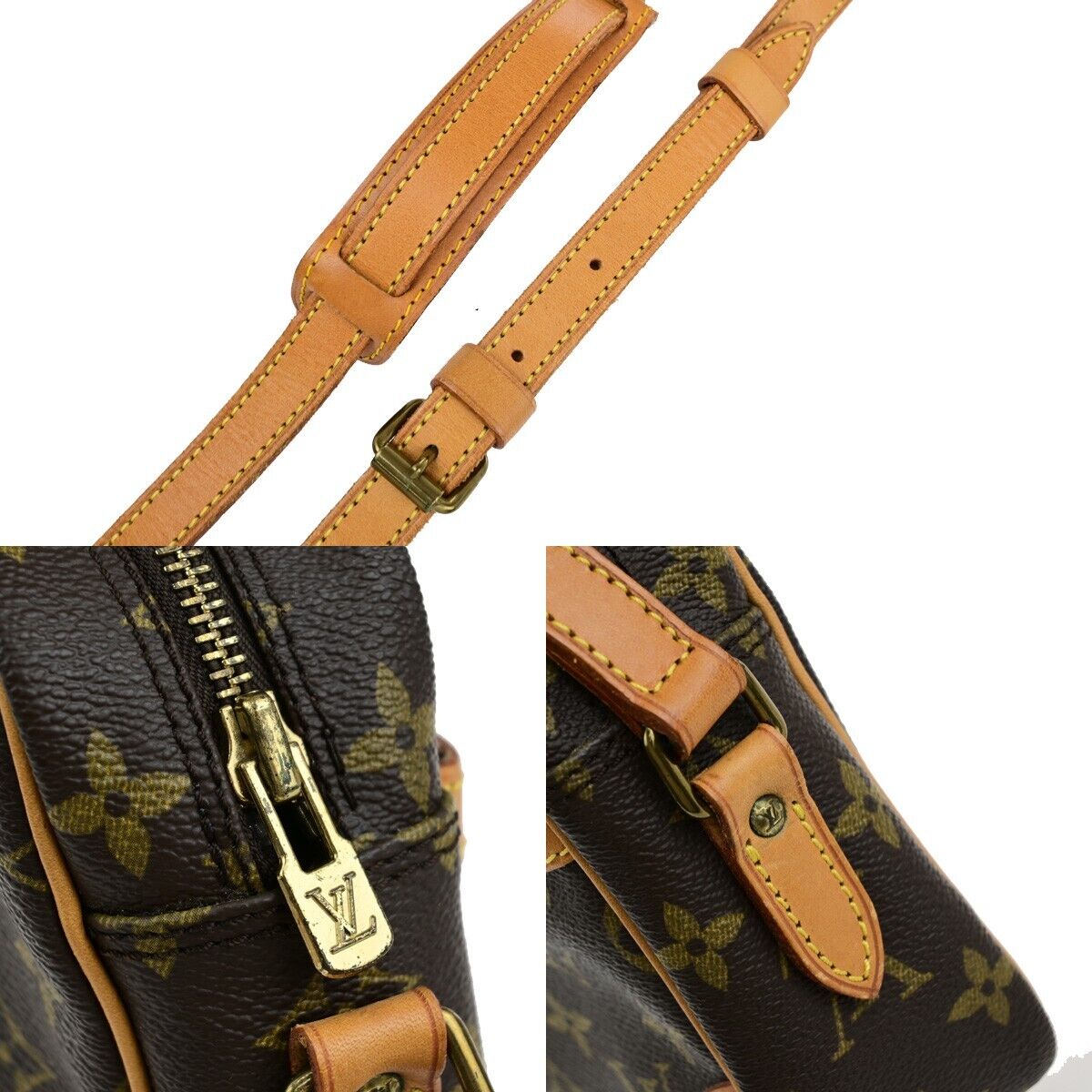 LOUIS VUITTON Trocadero 24 Shoulder Bag Monogram Leather Brown M51276 72ED014