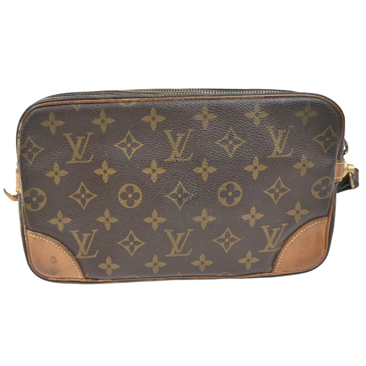 LOUIS VUITTON Marly Dragonne GM Clutch Hand Bag Monogram Brown M51825 05KC609