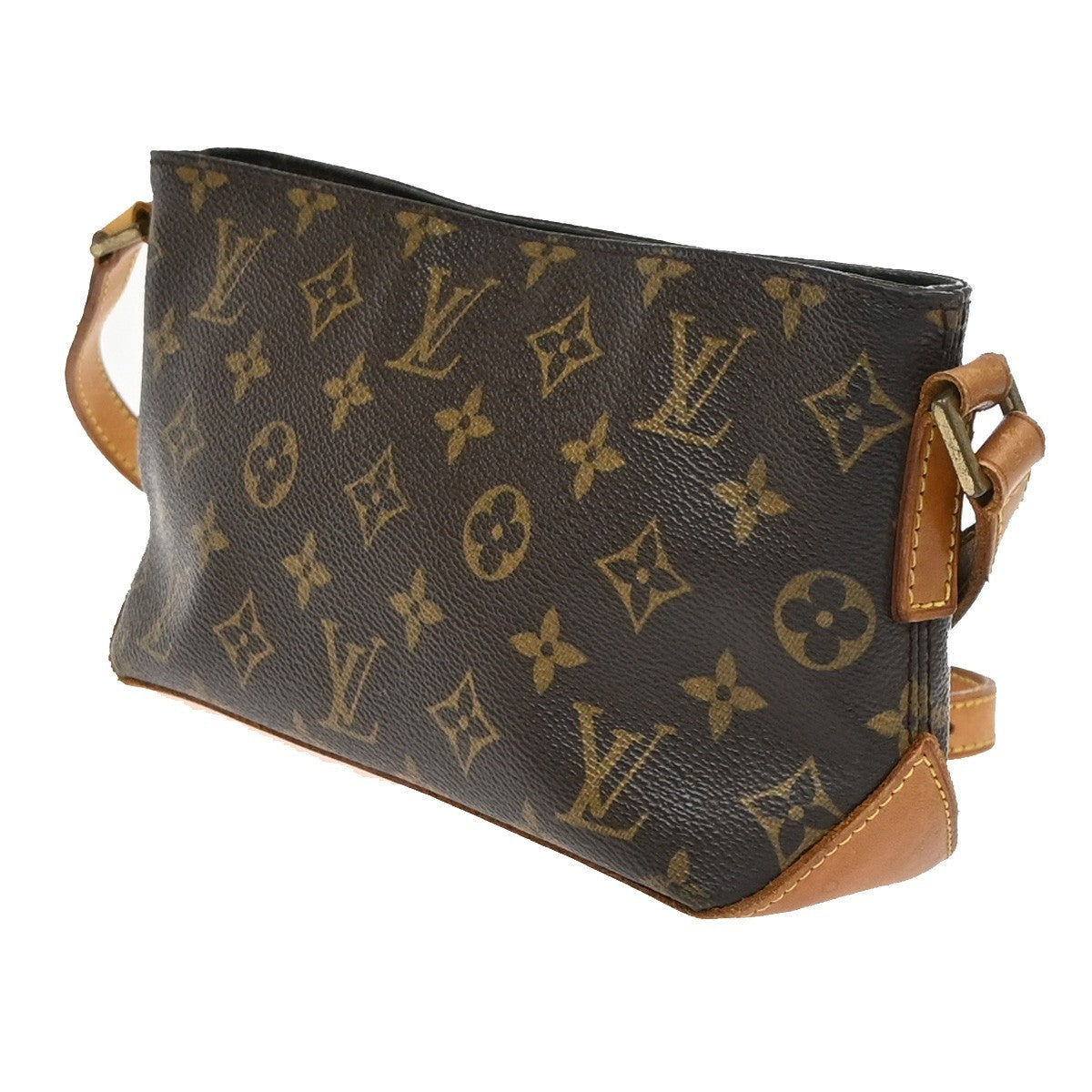 LOUIS VUITTON Logo Trotteur Shoulder Bag Monogram Leather Brown M51240 72YH917
