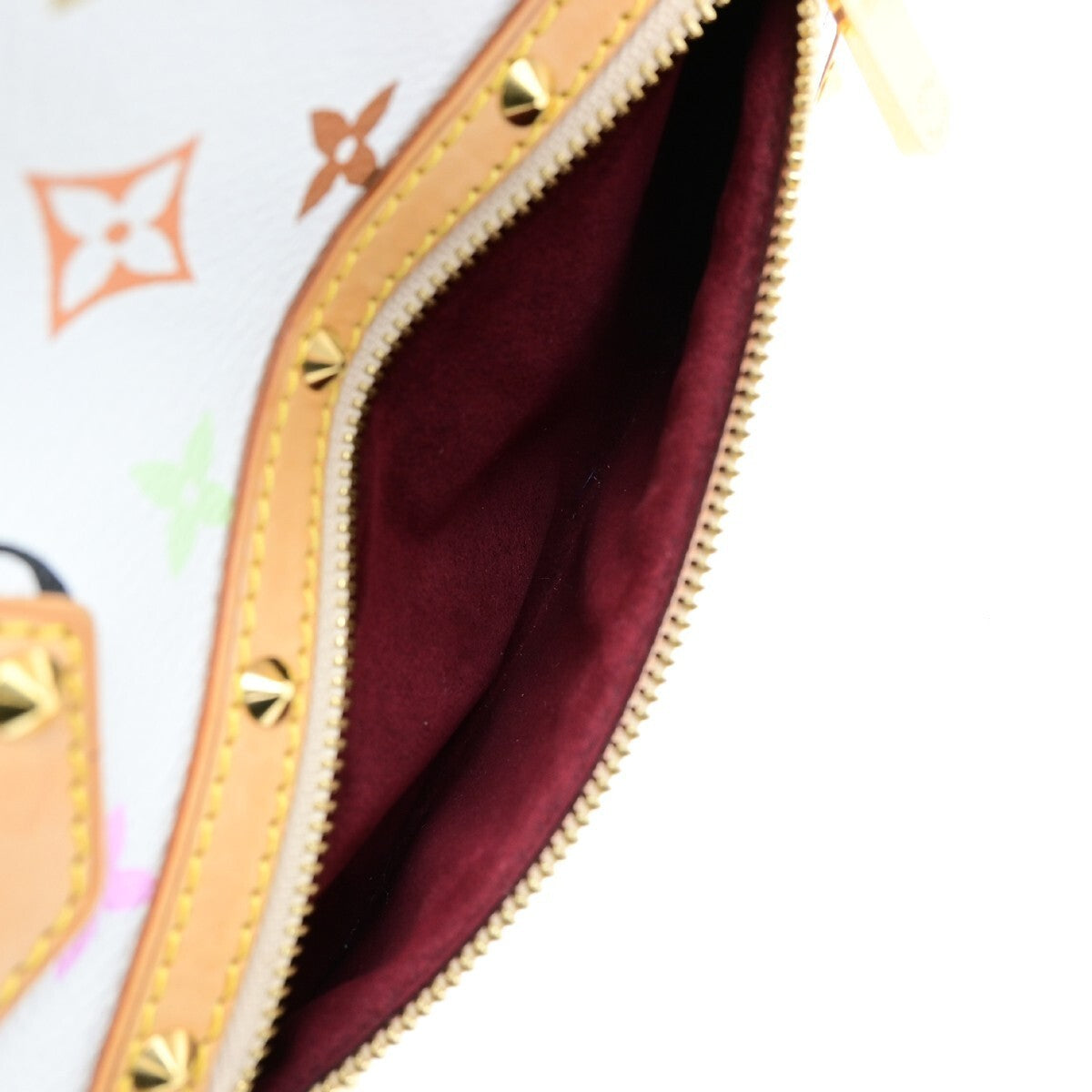 LOUIS VUITTON LV Logo Alma Hand Bag Monogram Multi Color White M92647 638RF218